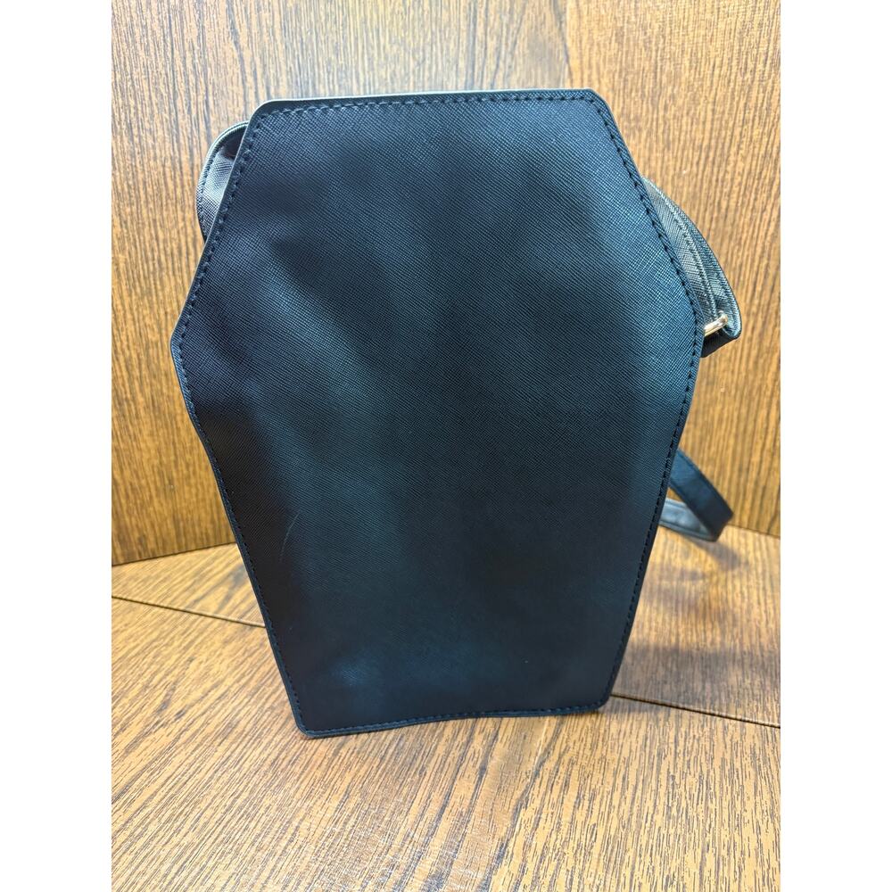 Black Jack Skellington Coffin Shape Crossbody Bag Nightmare Before Christmas - Picture 5 of 10
